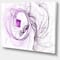 Designart - Billowing Smoke Purple - Abstract Canvas art print